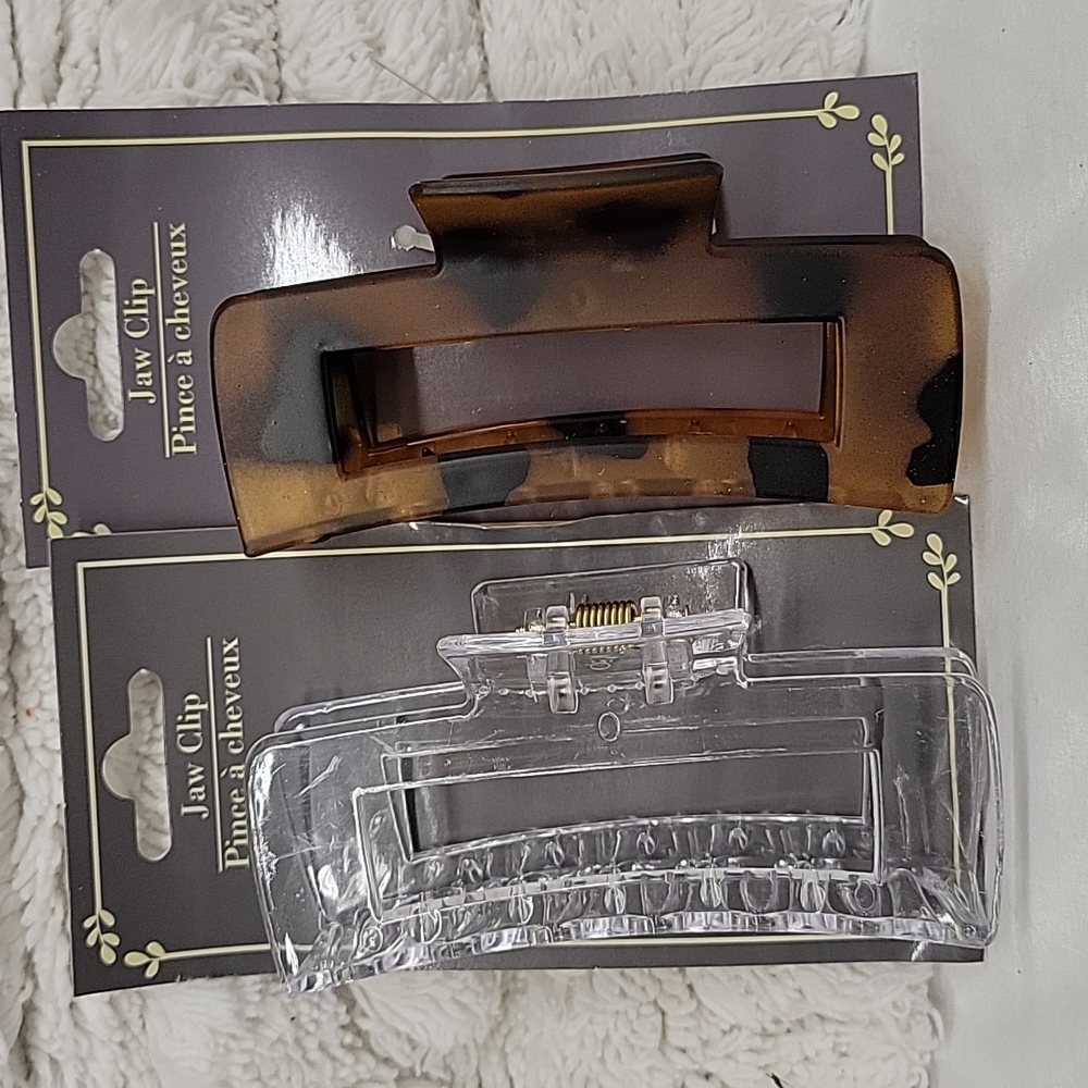 Two 4 inch strong hair clips
